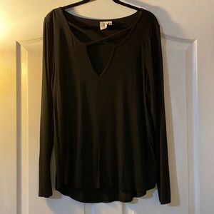 White Crow black long sleeve. Size L